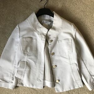 Christian Dior white denim jacket